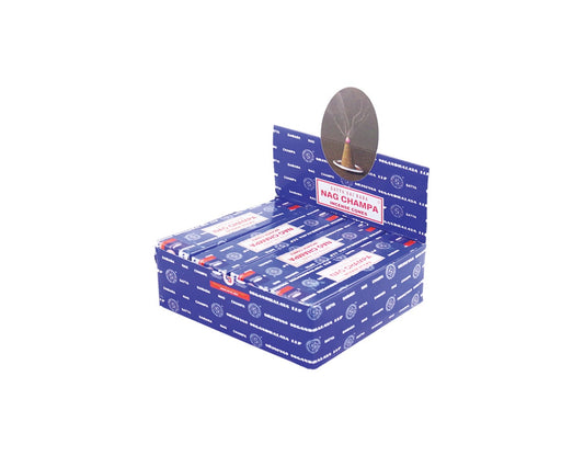 NAGCHAMPA POCKET INCENSE CONES 12 PK DISPLAY