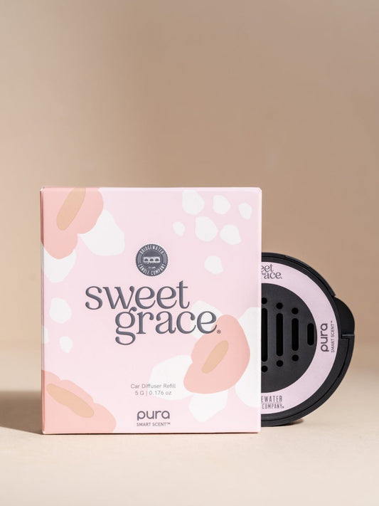 Bridgewater + Pura Car Diffuser Cartridge Sweet Grace Bridgewater Candle Company - The Luxe Medspa